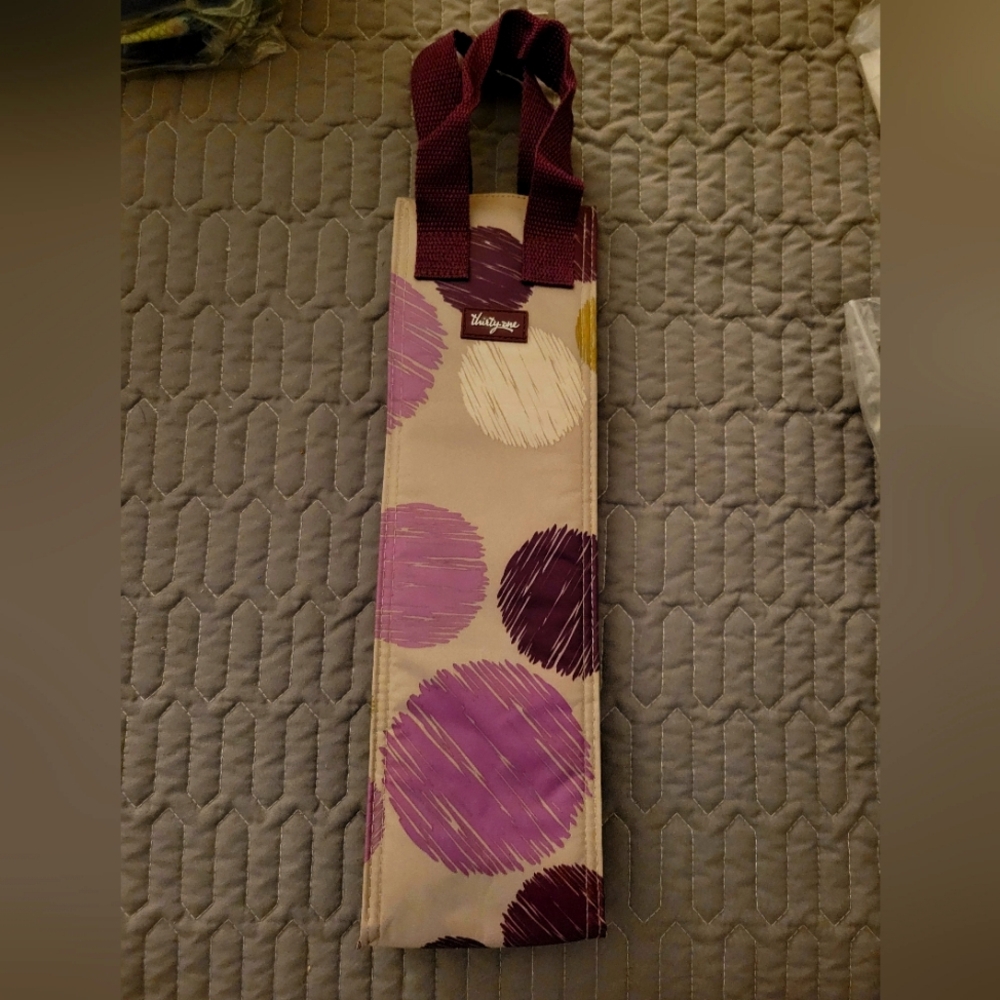 Thirty-One Perfect Bottle Sketchy Dot Thermal Tote